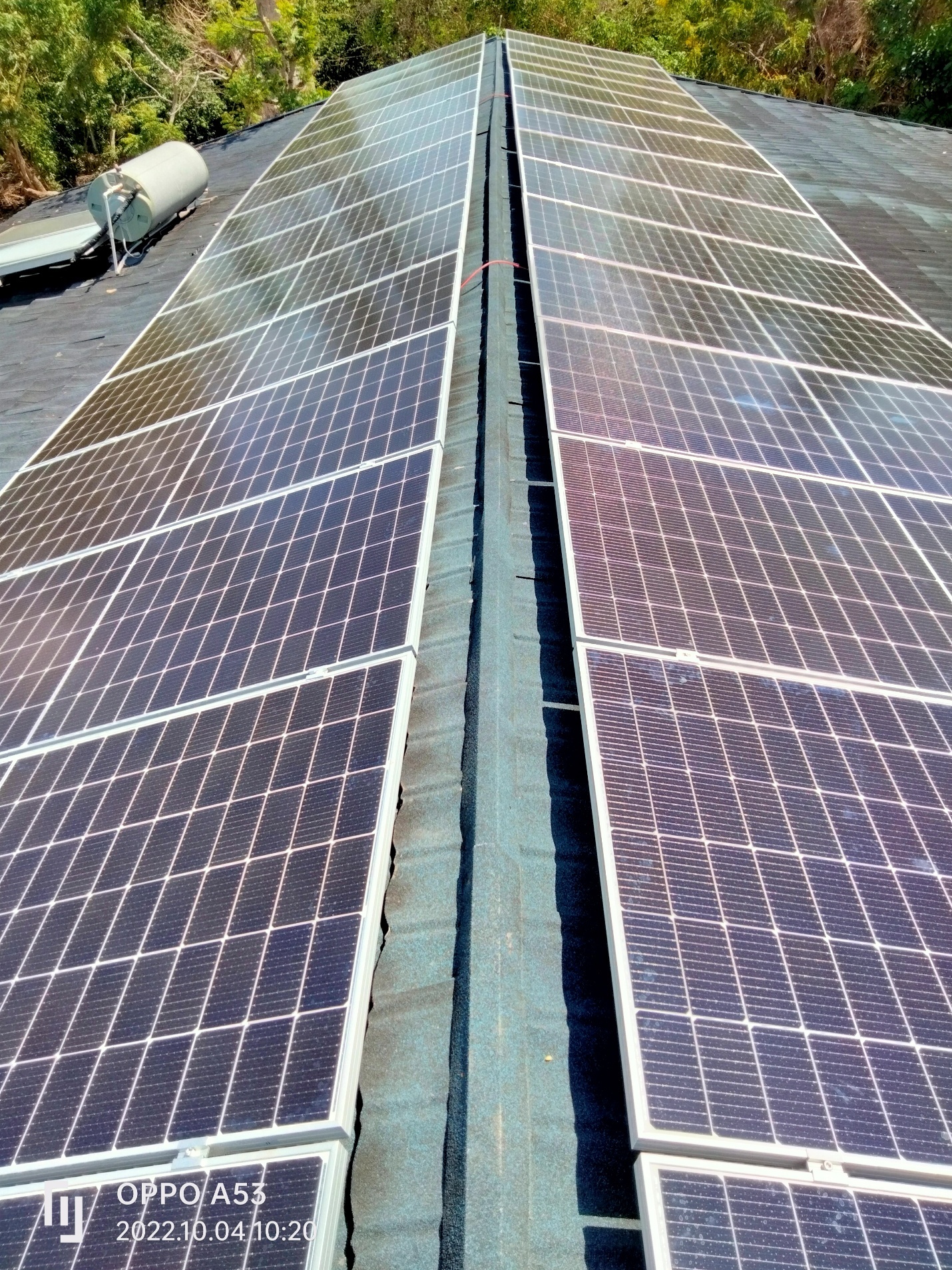 Residential and Airbnb hybrid solar rooftop installation